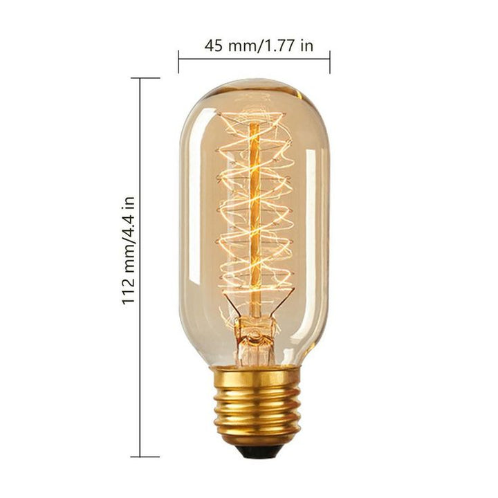 YANSUN 40-Watt T45 E26 Edison Incandescent Light Bulb in Warm White 2700K(4-Pack)