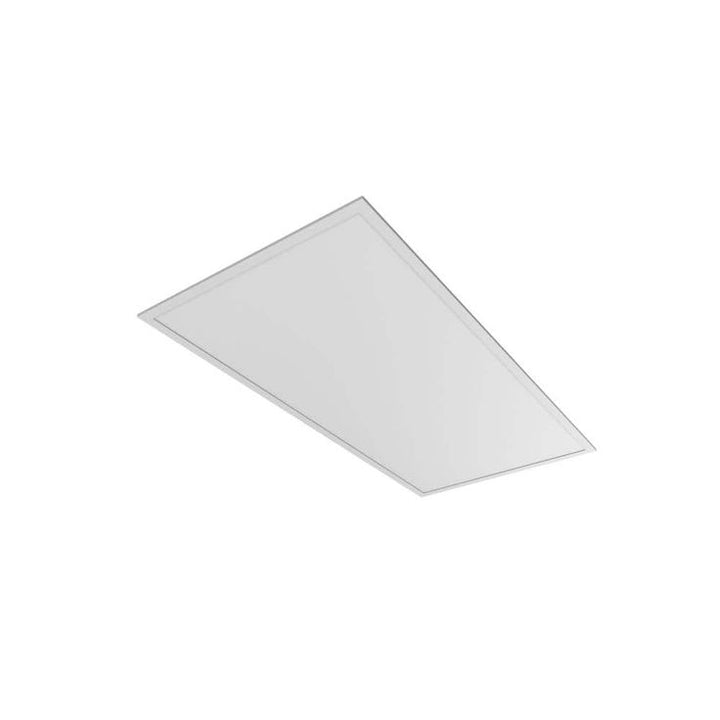 Commercial Electric 2 ft. x 4 ft. White Integrated LED Flat Panel Troffer Light Fixture at 5000 Lumens, 4000K Bright White