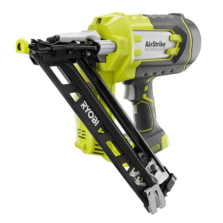 RYOBI 18V ONE+ AirStrike 15-Gauge Angled Finish Nailer (Tool Only) with Sample Nails