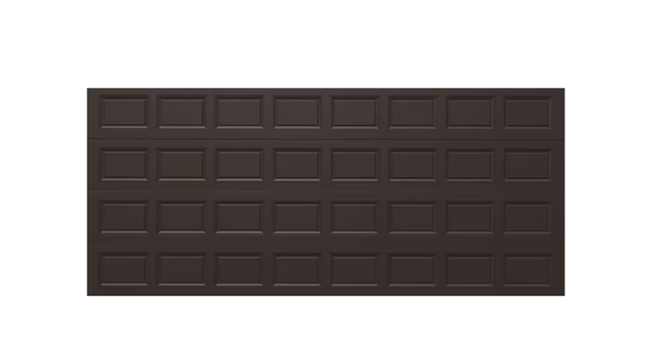 Wayne Dalton Classic Steel Model 8000 16-ft x 7-ft Brown Double Garage Door