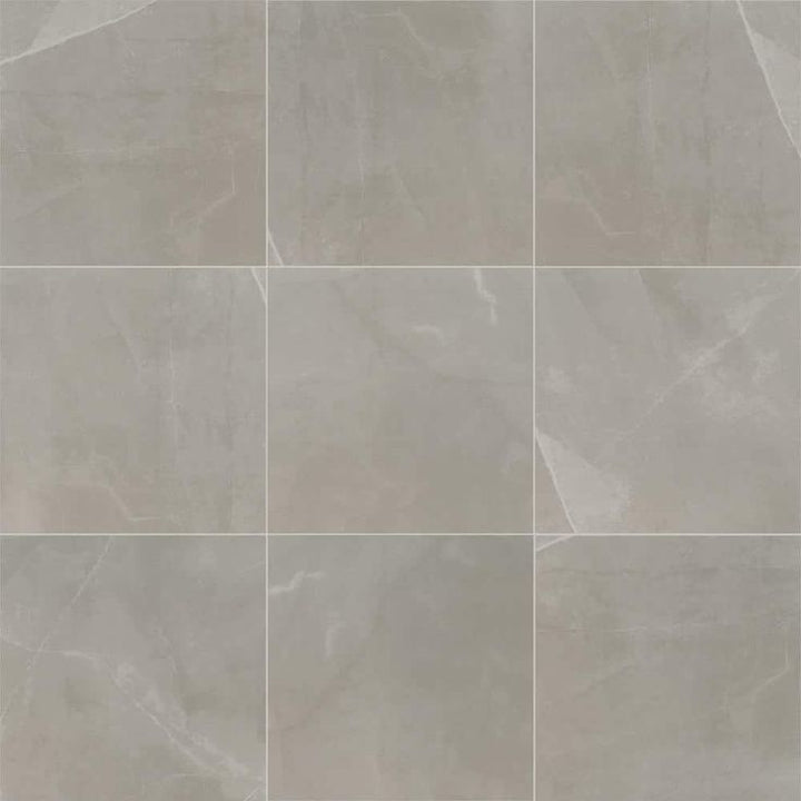Madison Celeste 24 in. x 24 in. Polished Porcelain Stone Look Floor and Wall Tile (16 sq. ft./Case)