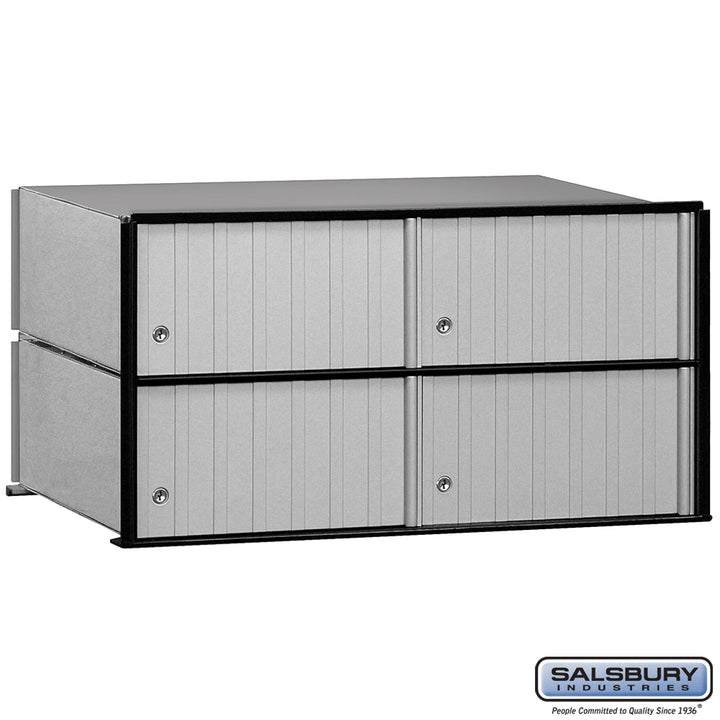 Aluminum Mailbox with 4 Doors for Rack Ladder System
