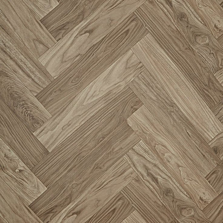 (Sample) Walnut Herringbone Sheet Vinyl (cut-to-length)