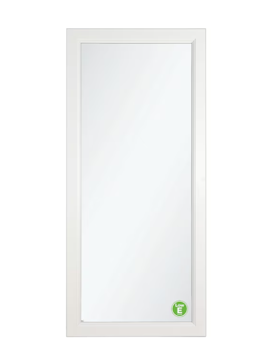 LARSON Signature Selection Low-E 36-in x 81-in White Full-view Interchangeable Screen Aluminum Storm Door