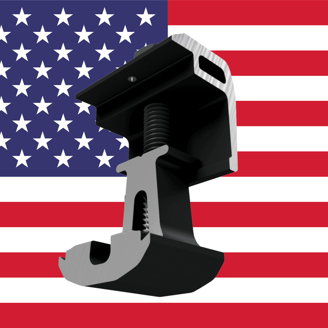 SnapNrack USA Ultra Rail Mid Clamp Black End