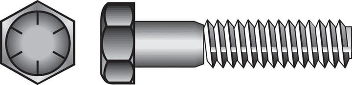 Hillman 1/4 in. x 2-1/2 in. Grade 8 Heat-Treated Steel Hex Head Cap Screws, Coarse Thread (100-Pack)