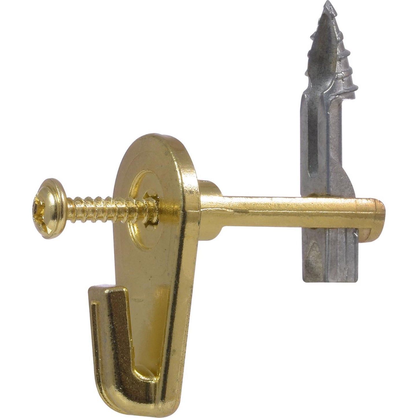 Hillman MegaHook Brass-Plated Gold Heavy Duty Picture Hook 100 lb 1 pk