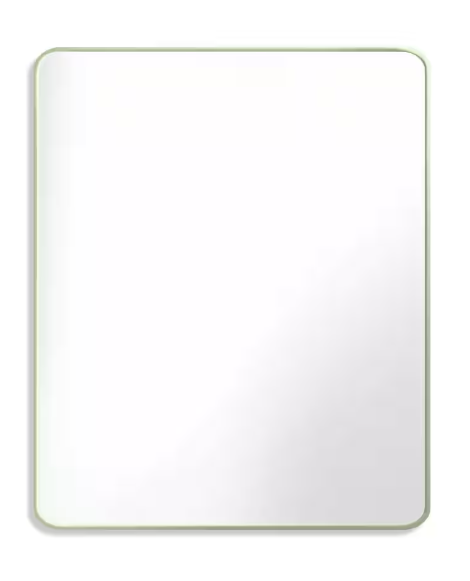 30 in. W x 36 in. H Rectangle Aluminum Alloy Framed Wall Bathroom Vanity Mirror in Green