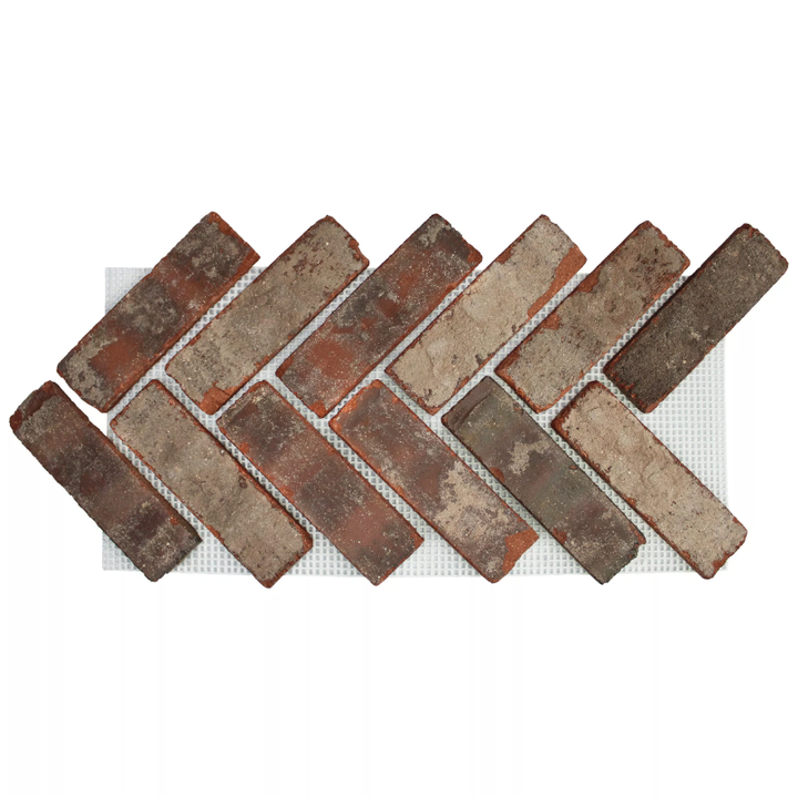 Highland Thin Brick Herringbone Panel