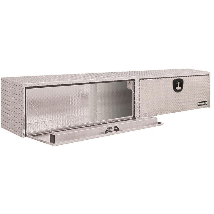 72 Diamond Plate Aluminum Full Size Top Mount Truck Tool Box - Super Arbor
