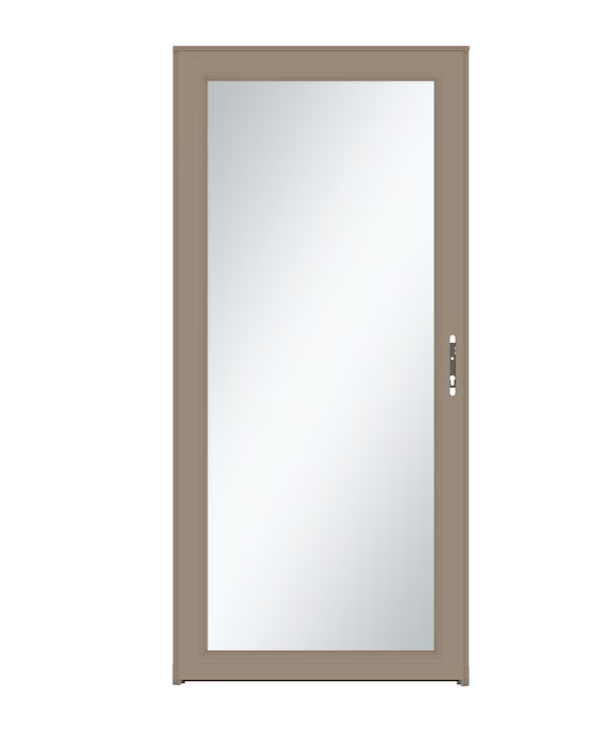 LARSON Signature Selection 36-in x 81-in Sandstone Full-view Interchangeable Screen Aluminum Storm Door