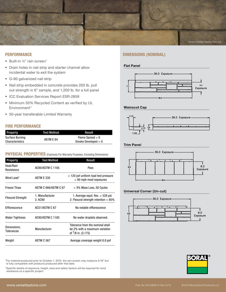 Boral TE45 Crown Moulding 11/16" x 5-1/4" x 16'