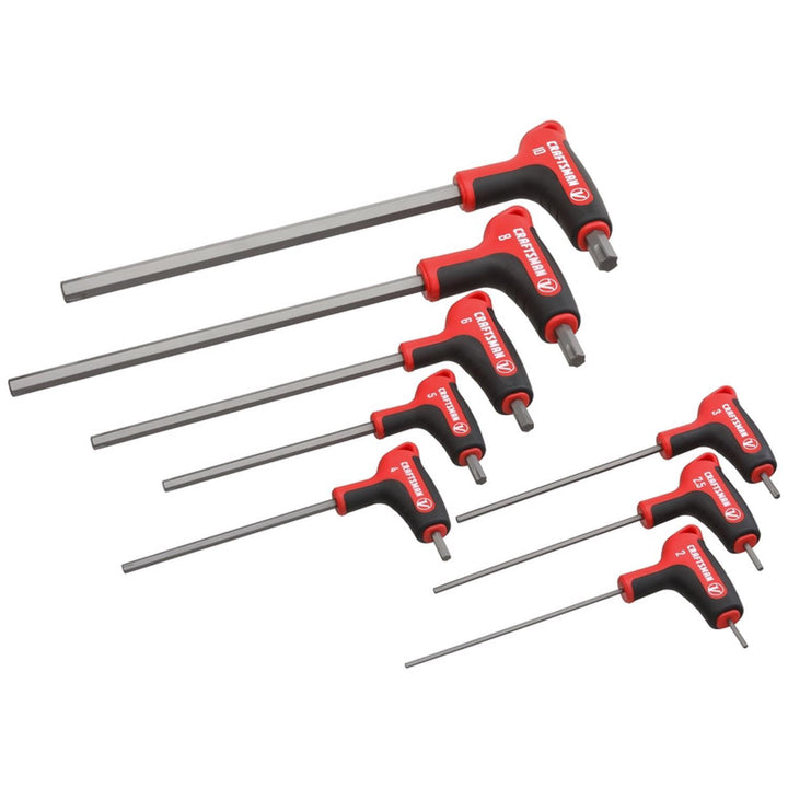Craftsman V-Series X-Tract Technology Metric T-Handle Hex Key Set, 8 pc