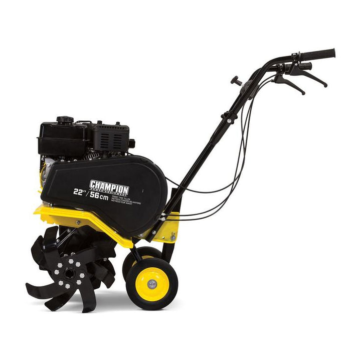 Champion Power Equipment 22 in. 212 cc 4-Stroke Gas Dual Rotating Front Tine Tiller with Storable Transport Wheels
