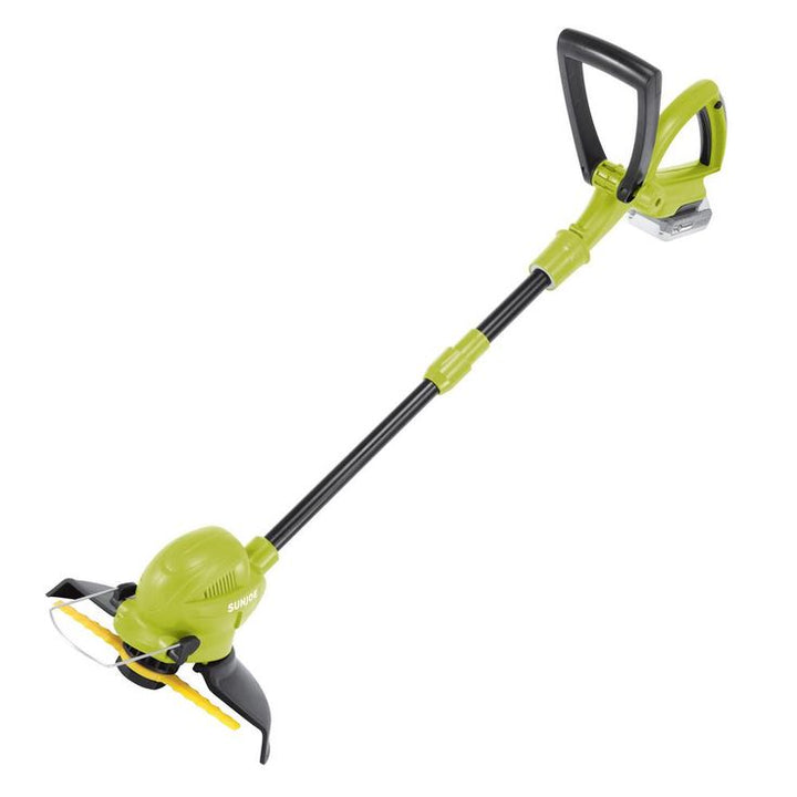 Sun Joe 10 in. 24-Volt Cordless Sharper Blade Stringless Lawn Trimmer Kit with 2.0 Ah Battery Plus Charger