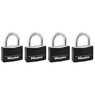 Master Lock 4-Pack 1.78-in Aluminum Keyed Padlock