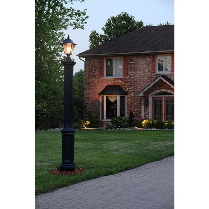 Mayne Signature Black Lamp Post with Mount