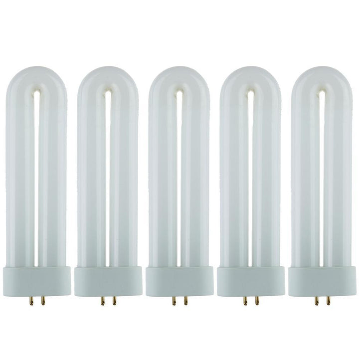 12-Watt FUL CFL T6 Plugin Fluorescent Black Light Bulb, Black Light (5-Pack) - Super Arbor