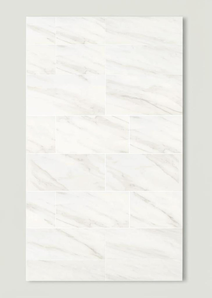 Home Decorators Collection Kolasus White Matte Porcelain Tile 12x24
