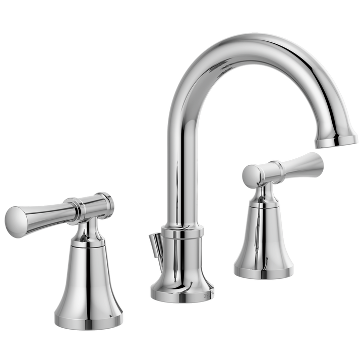 Delta Chamberlain 8 in. Widespread 2‑Handle Bathroom Faucet in Chrome