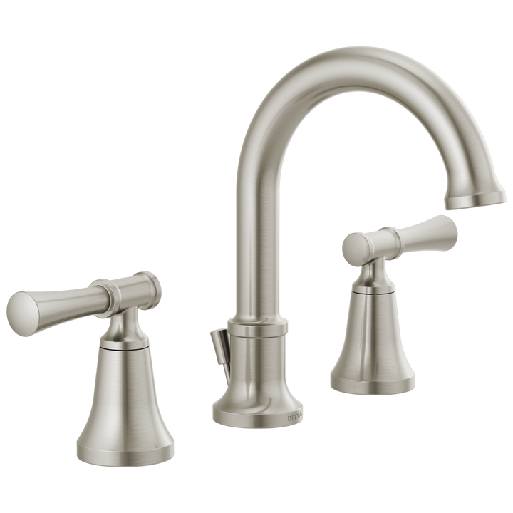 Delta Chamberlain 8 in. Widespread 2-Handle Bathroom Faucet with SpotShield Technology, Brushed Nickel