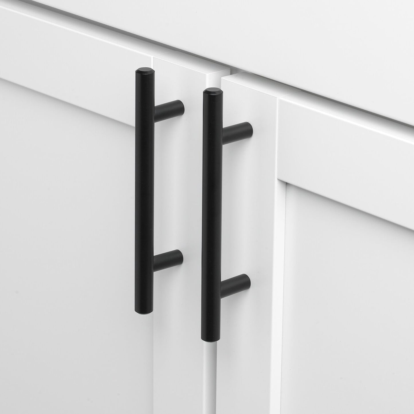 GlideRite 3-3/4 in. Center Modern Cabinet Bar Pull, Matte Black, Pack of 10