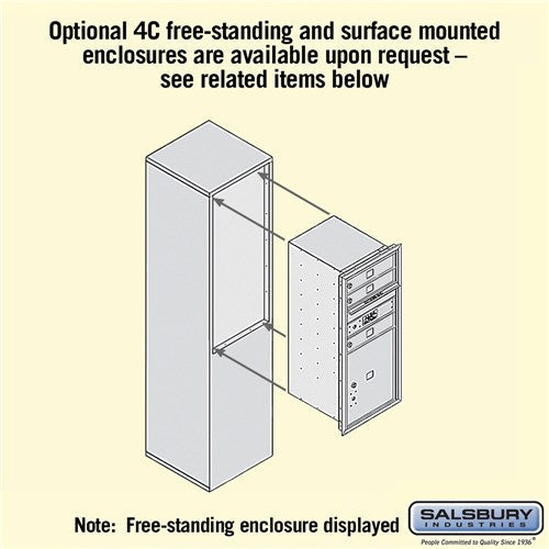 10 Door High Recessed Mounted Parcel Locker with USPS Access