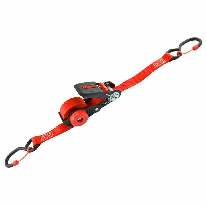 1 in. x 15 ft. 1200 lbs. Winder Ratchet with Cap Lock "S" Hooks (2-Pack) - Super Arbor