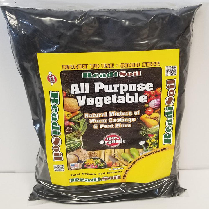 Readi Soil 8 Qt. 100% Organic Worm Castings All Purpose Vegetable Blend - Super Arbor