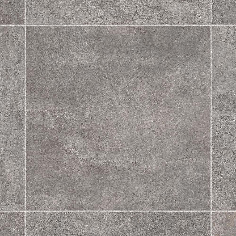 IVC Lonney Grey Residential Vinyl Sheet, Sold by 13.2 ft. Wide x Custom Length - Super Arbor
