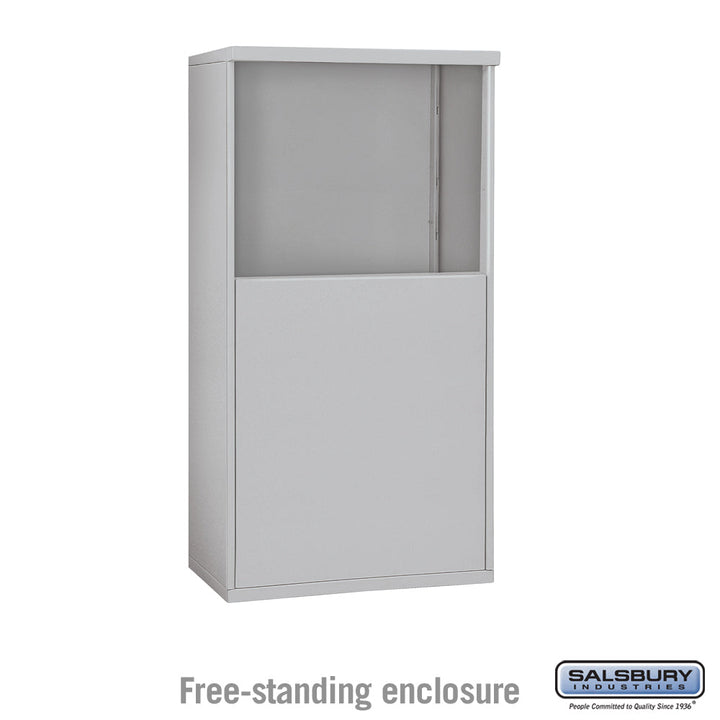 Free-Standing Enclosure for Double Column Mailbox Unit - Aluminum