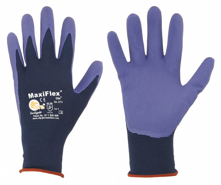 PIP MaxiFlex Elite Seamless Knit Gloves, XS, Microporous Nitrile Palm Coating