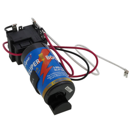 Supco 3W1 capacitor - side view (Voltage: 208-240V; Horse Power: 1-3)