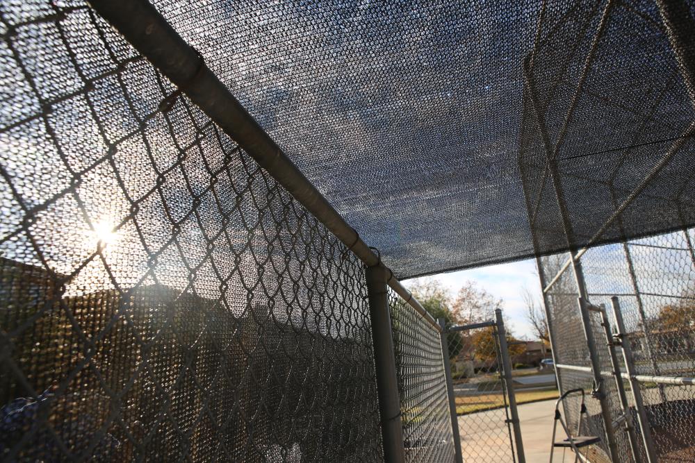 NCSNA 6-ft H x 100-ft W Black Hdpe Chain Link Fence Screen