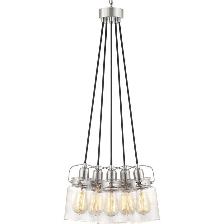 Progress Lighting Calhoun 5-Light Brushed Nickel Transitional Chandelier