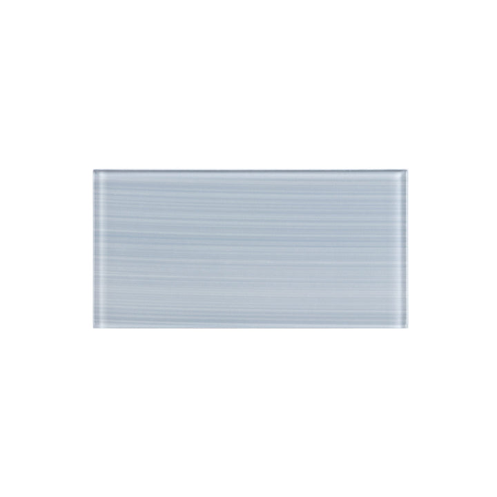 WS Tiles EZ-Tach Soft Gray 3-in x 6-in Hand-painted Glass Peel and stick Wall Tile product image
