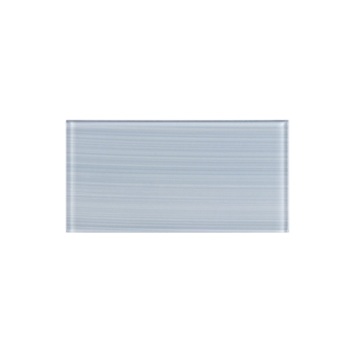 WS Tiles EZ-Tach Soft Gray 3-in x 6-in Hand-painted Glass Peel and stick Wall Tile product image