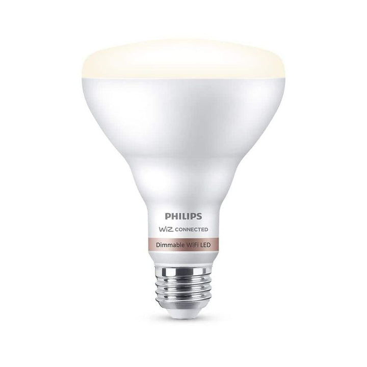 Philips Soft White BR30 LED 65-Watt Equivalent Dimmable Smart Wi-Fi Wiz Connected Wireless Light Bulb (2-Pack)
