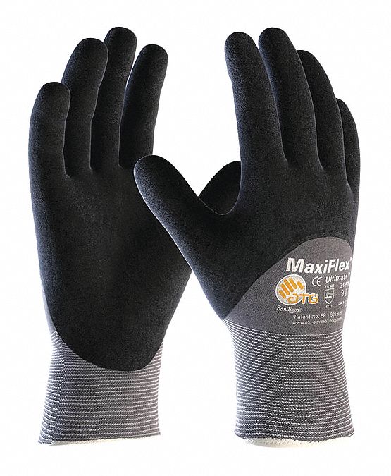 PIP MaxiFlex Ultimate Foam Microporous Nitrile Coated Gloves 2XS 12 PK