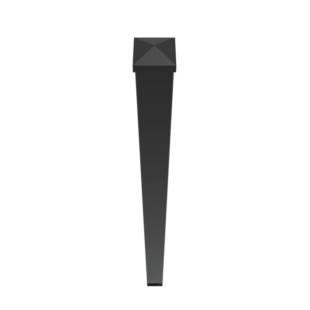 Freedom 2.5-in x 2.5-in x 4-ft Matte Black Aluminum Deck Post