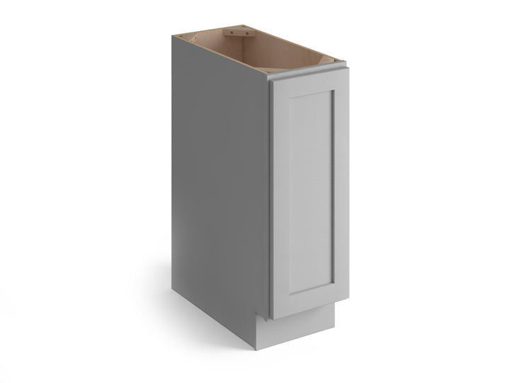Valleywood Cabinetry Proper Gray 12-in W x 34.5-in H x 24-in D Proper Gray Birch 1-Drawer Base Ready To Assemble Plywood Cabinet (Flat Panel Shaker Style)