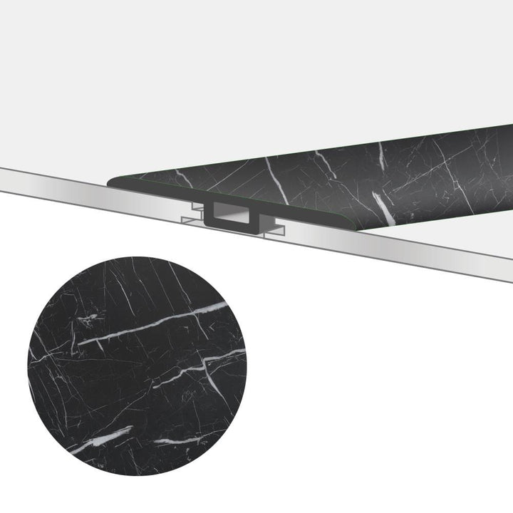 Lucida USA GlueCore T-moulding Blackrock 0.27-in T x 1.75-in W x 48-in L Vinyl T-moulding