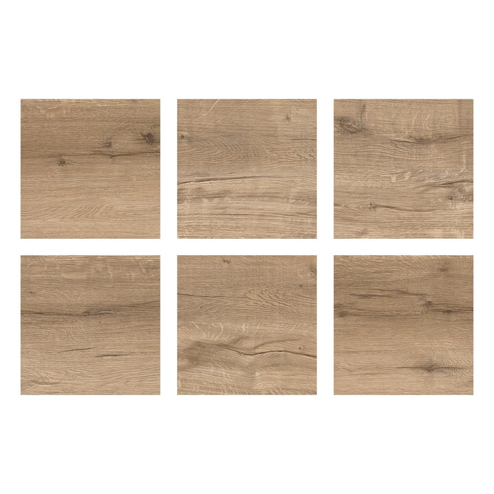 FloorPops Brown 12-in x 12-in Water Resistant Peel-and-Stick Luxury Vinyl Tile Flooring, 20-sq ft Carton