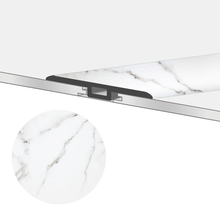 Lucida USA TerraCore T-moulding Calacatta 0.27-in T x 1.75-in W x 48-in L Vinyl T-moulding