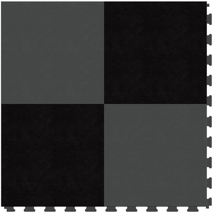 Perfection Floor Tile SodaPop Shoppe Black and Dark Gray 20-in x 20-in Water Resistant Interlocking Luxury Flooring (16.7-sq ft)
