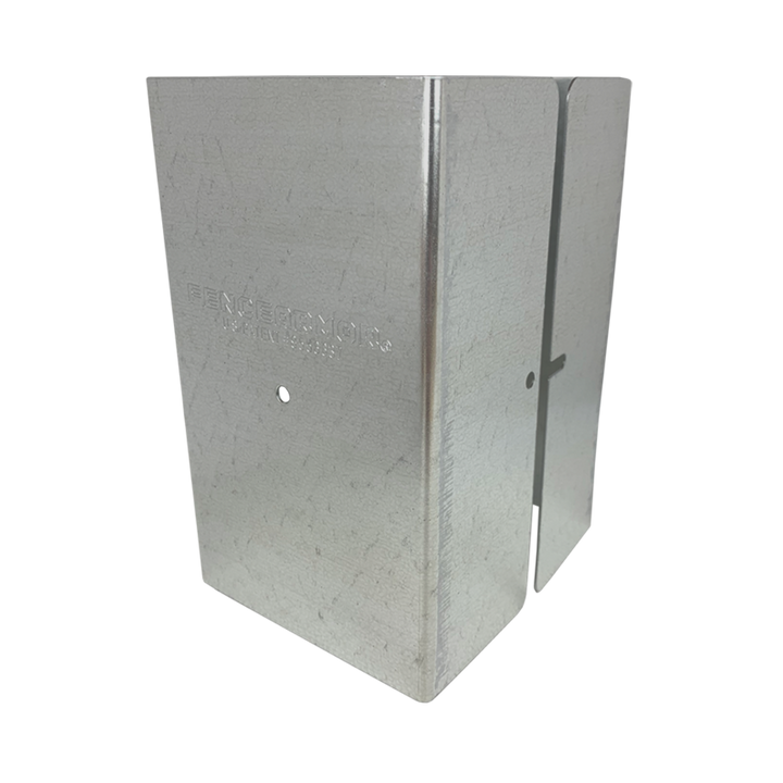 Fence Armor Pro Protection Post Guard 4-in Galvanized Steel Post Protector For Multiple Fence Types