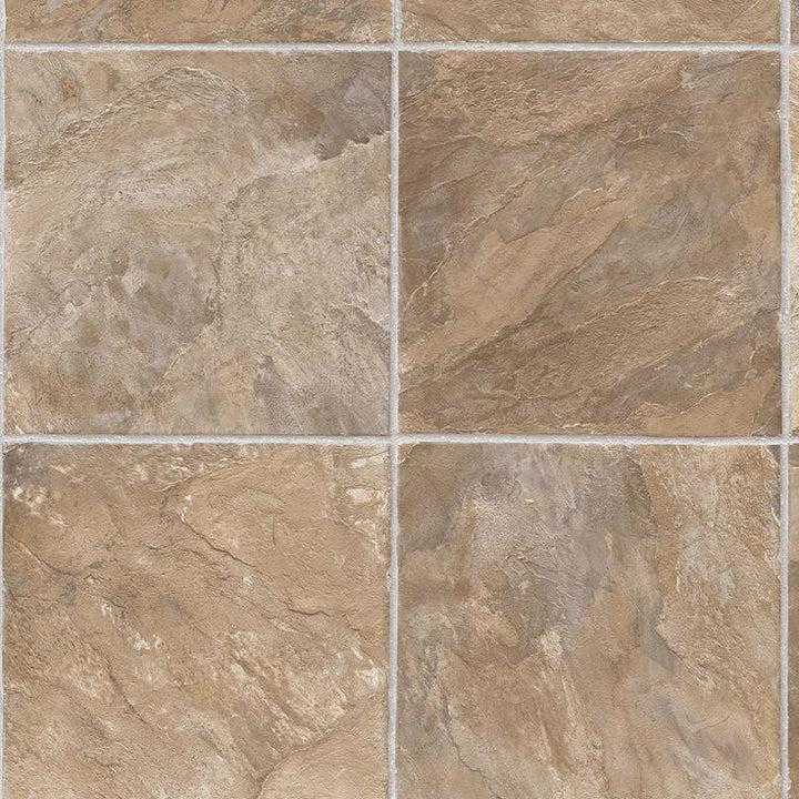TrafficMASTER PRO Basic Rustic Slate Neutral Residential Vinyl Sheet, Sold by 12 ft. Wide x Custom Length