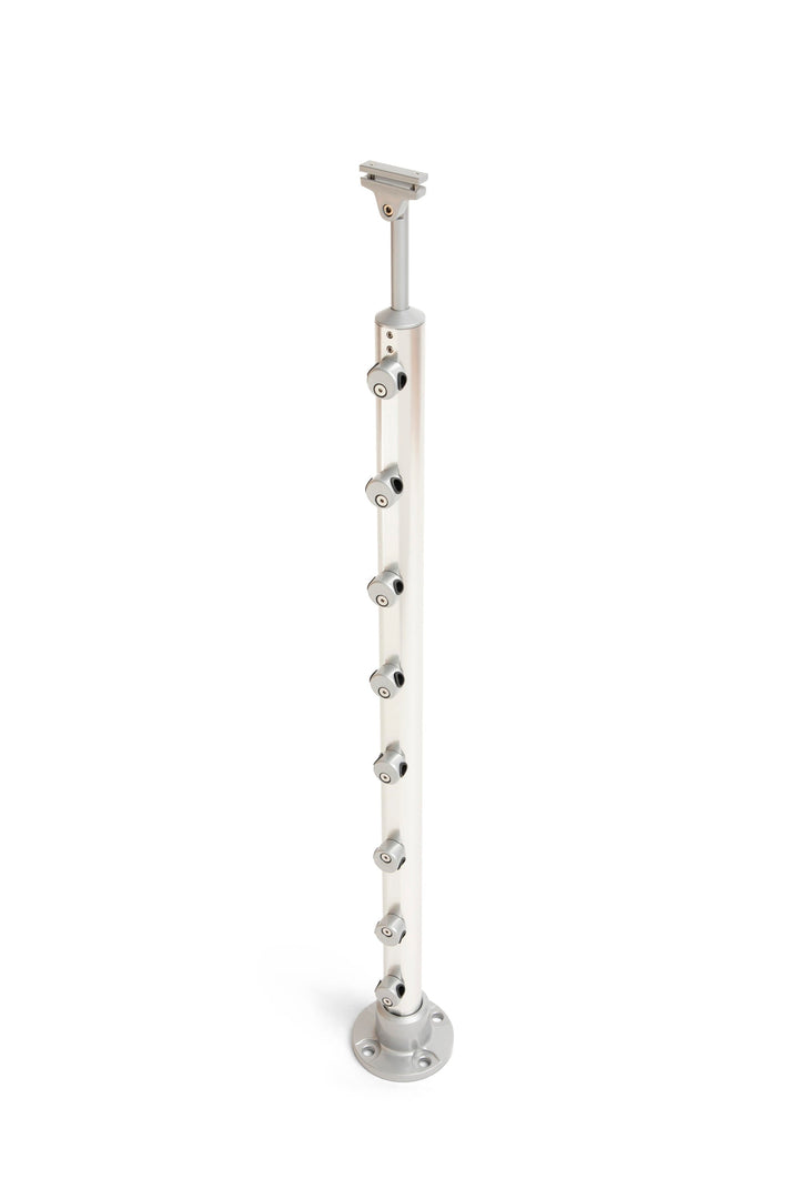 DOLLE 4-1/4-in x 36-in Prova Gray Aluminum Round Deck Baluster