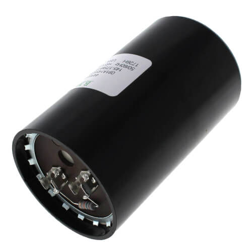 Lennox 44A93 capacitor - side view (Voltage: 330v; MFD: 145-175)