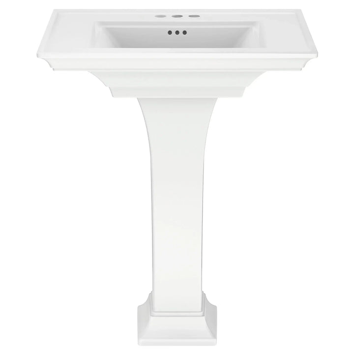 American Standard Town Square S 4-Inch Centerset Pedestal Sink in White, 30 x 22.5 x 35 in